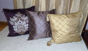 lot 27 image: Three Silk Throw Pillows