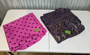 lot 113 image: Polka Dot and Tiger Fabric 10 Yards