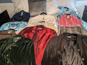 lot 160 image: Womens Clothing Lot Silk, Velvet, Satin, etc.