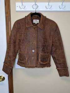 lot 92 image: Womens Western Leather Jacket - XS