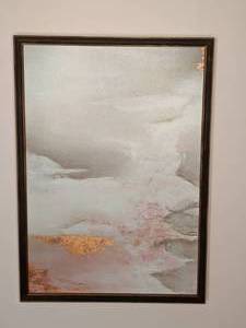 lot 131 image: Framed Abstract Art Print