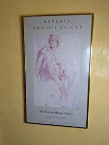 lot 45 image: Framed Exhibition Poster Raphael and His Circle - The Pierpoint Morgan Library