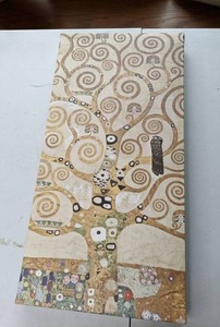 lot 84 image: Klimt Tree of Life Canvas Print Stylized Tree with Bird and Flowers