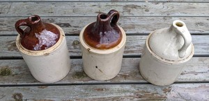 lot 54 image: Three Vintage Earthenware Jugs