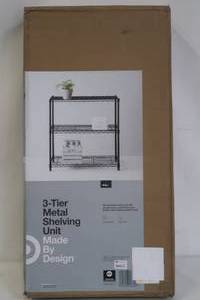 lot 230 image: Made By Design - 3 Tier Wide Wire Shelf