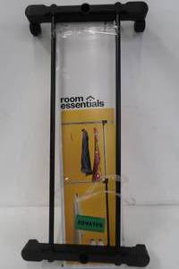 lot 220 image: Room Essentials - Adjustable Double Rod Garment Rack Black