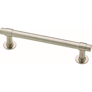 lot 63 image: Essentials Francisco 4 in. (102mm) Center-to-Center Satin Nickel Drawer Pull (10-Pack)