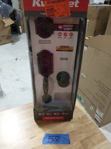 lot 58 image: KWICKSET 816 Series Satin Nickel Single Cylinder Key Control Deadbolt featuring SmartKey Security