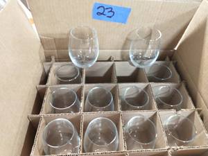 lot 23 image: Cachet 15 oz. Stemless Wine Party Pack (Set of 12)