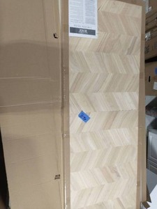 lot 48 image: Unfinished Hevea with Chevron 6 ft. L x 25 in. D x 1.5 in. T Butcher Block Countertop