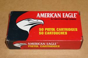 lot 1 image: 50 Federal American Eagle .45 GAP 230 Gr FMJ Ammo