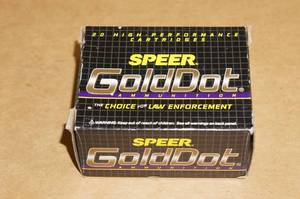 lot 3 image: 20 Speer Gold Dot .45 GAP 185 GDHP Ammo