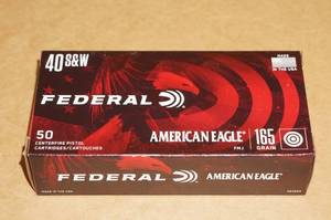 lot 12 image: 50 Federal American Eagle .40 S&W 165 Gr FMJ Ammo