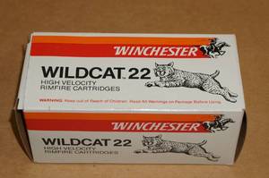 lot 34 image: 500 Winchester Wildcat 22 .22 LR Ammo