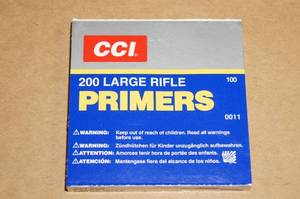 lot 73 image: 100 CCI No 200 Large Rifle Primers