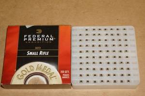 lot 78 image: 79 Federal Premium Match Small Rifle Primers