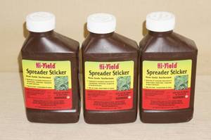 lot 90 image: 3 Bottles of Hi-Yield Spreader Sticker