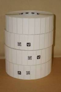lot 67 image: 4 Rolls of Zebra Thermal Labels - 2.25 x .75 - 7995 per Roll