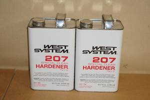 lot 39 image: 2 West System 207 Special Clear Hardeners - .3 Gallon Cans
