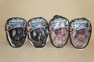 lot 4 image: 4 Cressi Duke Dry Full Face Snorkel Masks