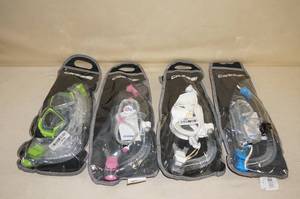 lot 6 image: 4 Cressi Snorkel Sets