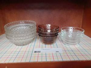 Vintage Crystal and Pyrex Custard Cup Collection