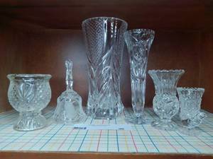 6 Piece Decorative Crystal Set