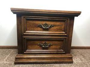 Neoclassical Oak Nightstand
