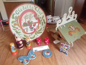 Vintage Norwegian Hand-Crafted Wooden Collectibles