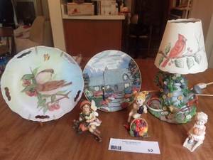 Vintage Woodland Lamps and Figurines