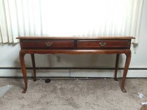 Vintage Sofa Table With 2 Drawers