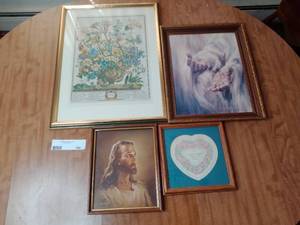 Lovely Vintage Faith Framed Art