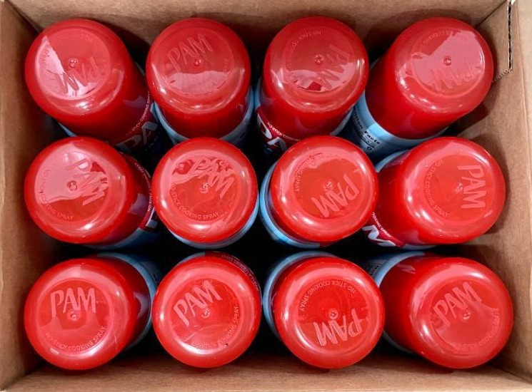 lot 11 image: Box OF 12 Pam Baking Cooking Spray