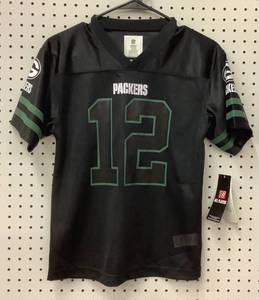 lot 7 image: NFL Green Bay Packers Aaron Rodgers #12 Youth Football Jersey L