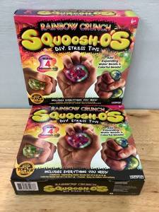 lot 26 image: Lot of 2 SQUOOSH-OS DIY Stress Ball Toy Kits