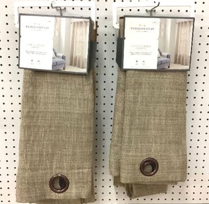 lot 36 image: Textured Weave Light Filtering 84 Curtains - 2 Panels