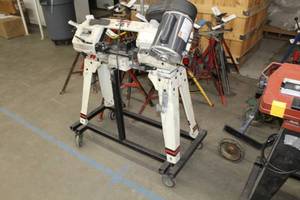 lot 4 image: Jet HorizontalVertical Bandsaw  with Rolling Stand