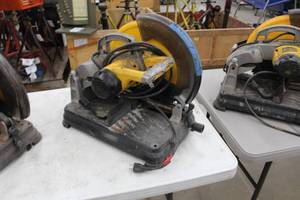 lot 9 image: DeWalt Multicutter Chop Saw 14 DW872