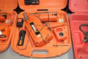lot 55 image: Paslode Cordless Framing Nailer  with Battery, Charger and Plastic Case