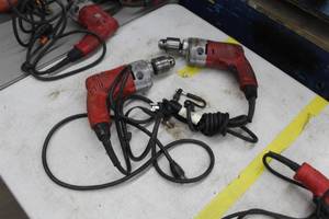 lot 299 image: Lot of (2) Milwaukee Magnum Holeshooter 12 Drills  0234-1