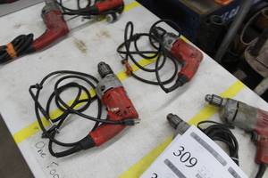 lot 310 image: Lot of (2) Milwaukee Hole Shooter 38 Drills Heavy Duty  0228-1