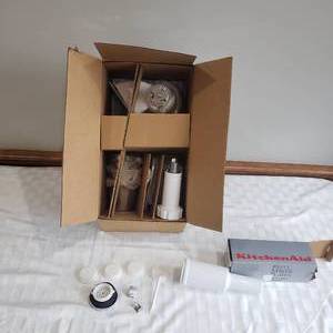 lot 41 image: KitchenAid Mixer Attachment Food Grinder Pack