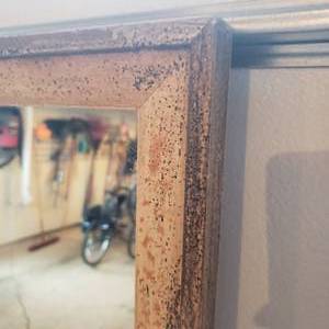lot 93 image: Rustic Frame Hall Mirror