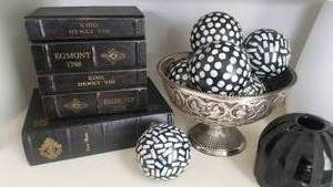 lot 155 image: Silver, Black & White Decorative Accessories