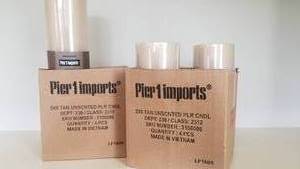 lot 97 image: Pier 1 imports Pillar Candles NIB