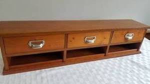 lot 29 image: Large Pine Desk Top Organizer