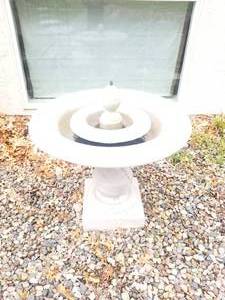 lot 58 image: Enchanting White Outdoor Fountain