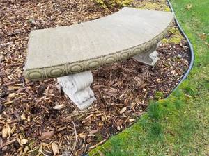 lot 49 image: Fantastic Concrete Garden Bench