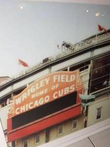 lot 194 image: Wrigley Field Art Photography Print