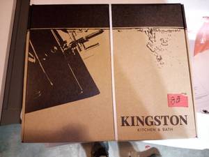 lot 88 image: Kingston Brass KB1975AX 8-Inch Widespread Lavatory Faucet, Oil Rubbed Bronze